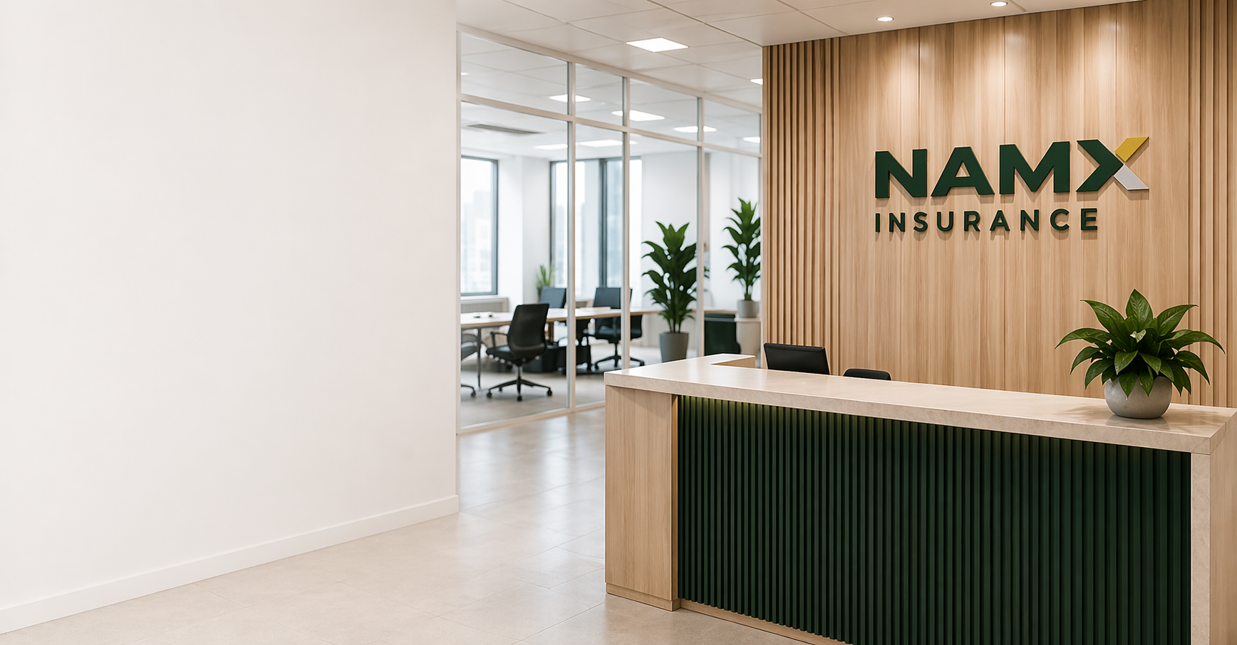 The NAMX Insurance office reception
